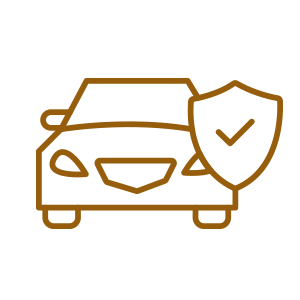 車にチェックがついたイラスト